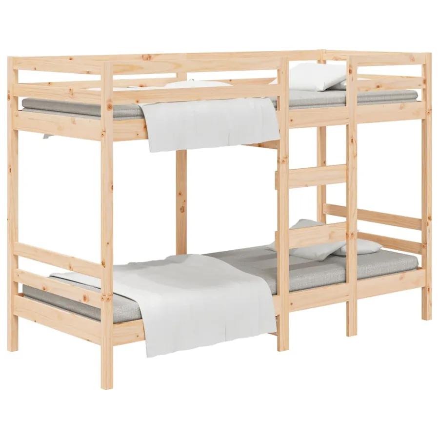 Lit superposé sans matelas 80x200 cm bois de pin massif - 2