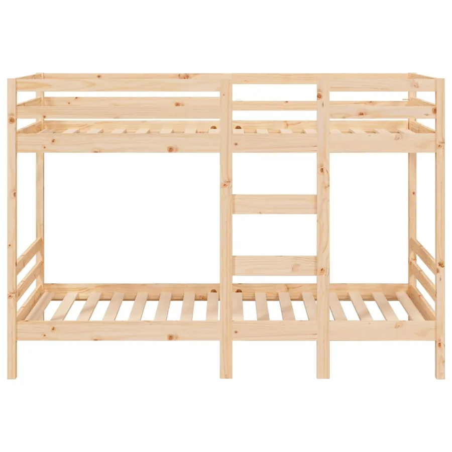 Lit superposé sans matelas 80x200 cm bois de pin massif - 5