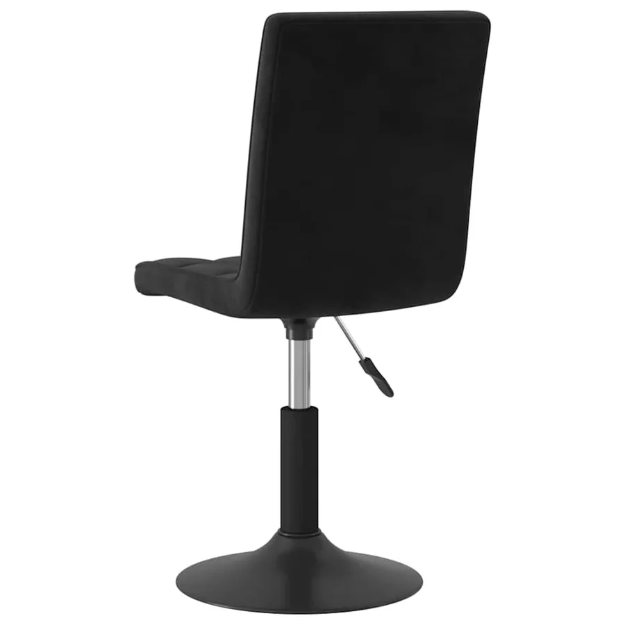 Chaises pivotantes à manger lot de 2 noir velours - 6