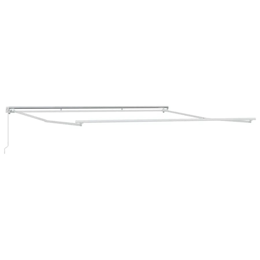 Cadre d'auvent Blanc 450 × 350 cm Aluminium - 2