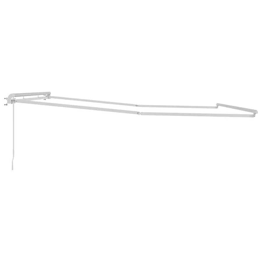 Cadre d'auvent Blanc 450 × 350 cm Aluminium - 5