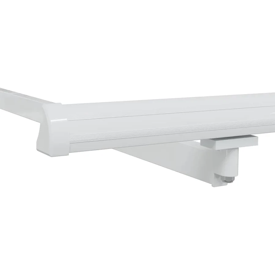 Cadre d'auvent Blanc 450 × 350 cm Aluminium - 7