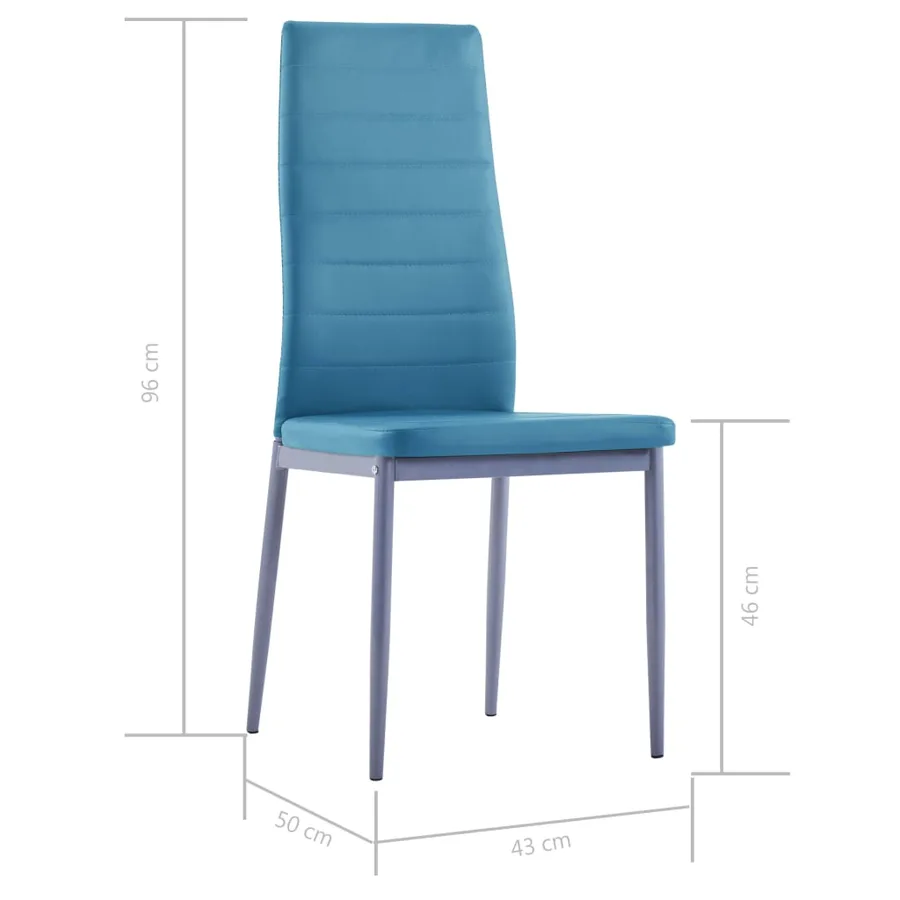 Ensemble de salle à manger 5 pcs Bleu - 14
