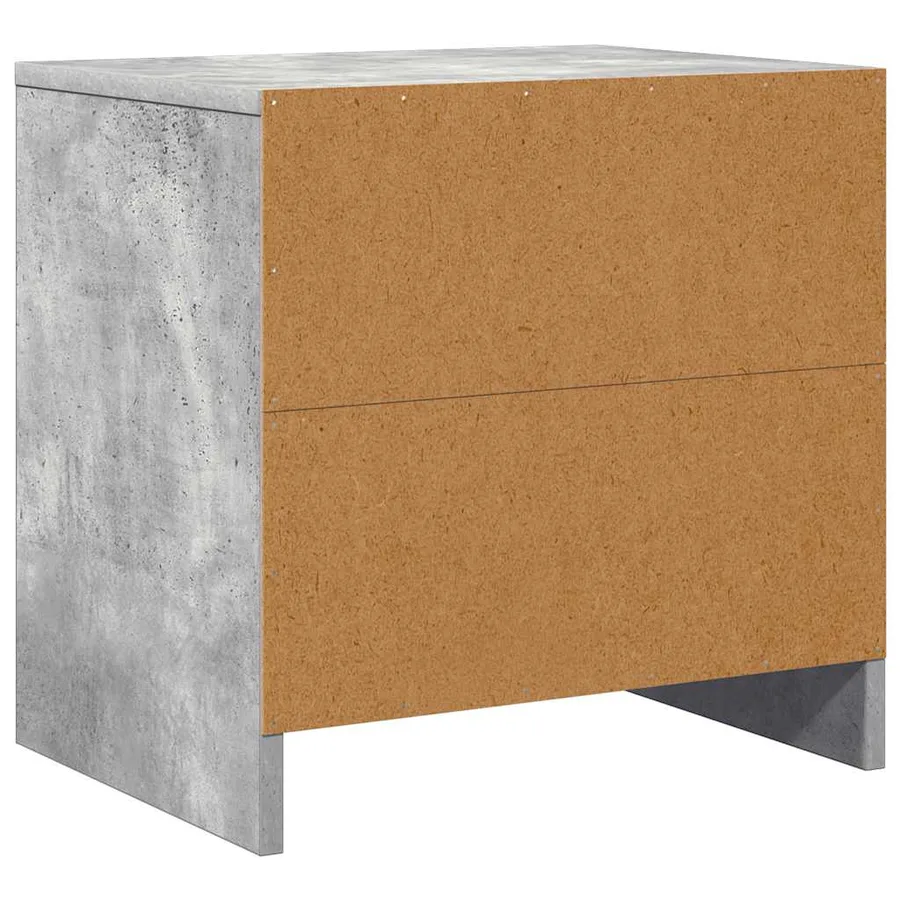 Tables de chevet 2pcs gris béton 45x34x44,5cm bois d’ingénierie - 9