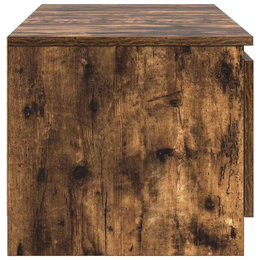 Meuble TV Chêne fumé 140x40x35,5 cm Bois d'ingénierie - 6