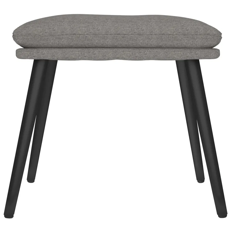 Repose-pied Gris clair 45x29,5x35 cm Tissu - 3