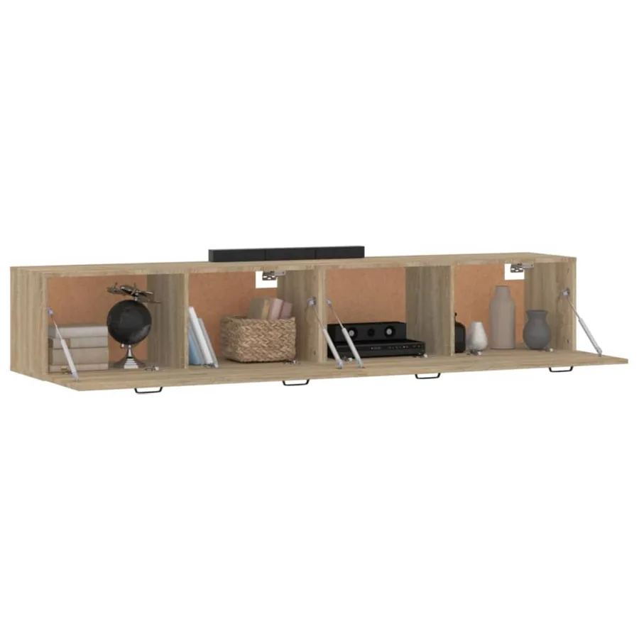 Armoires murales 2 pcs Chêne sonoma 100x36,5x35 cm - 4