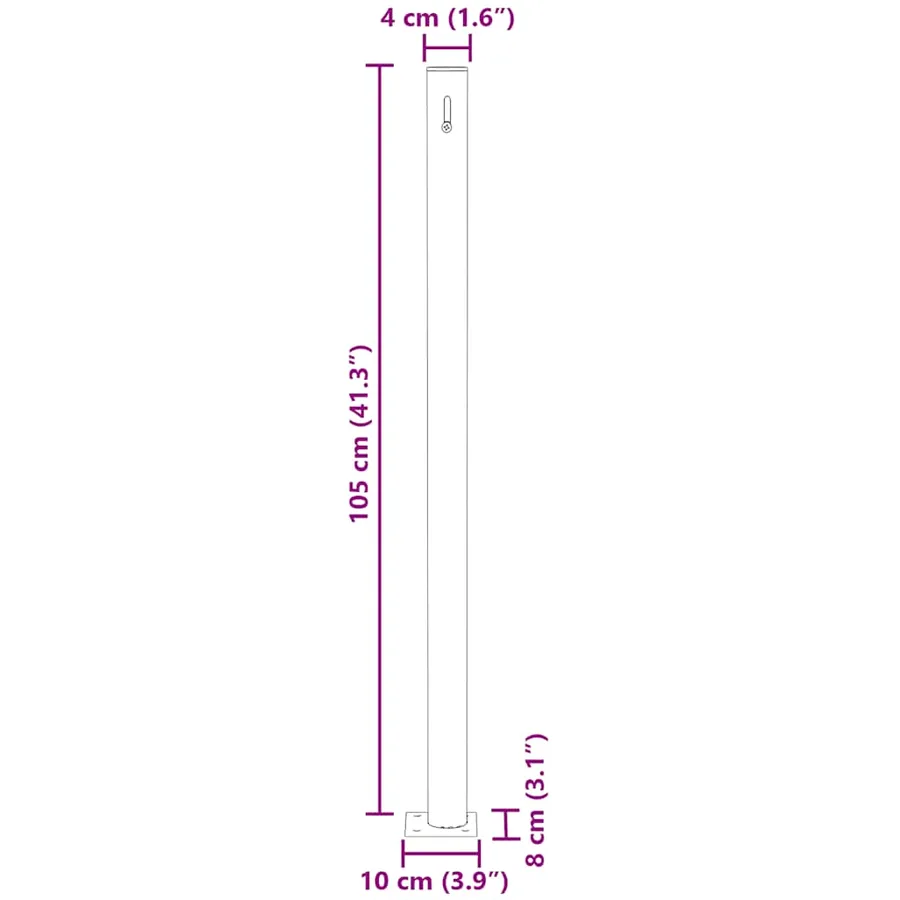 Auvent latéral rétractable de patio 170x300 cm Marron - 14