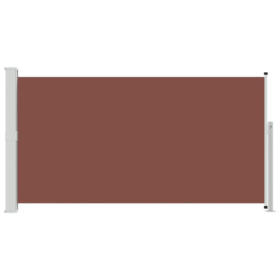 Auvent latéral rétractable de patio 170x300 cm Marron - 4