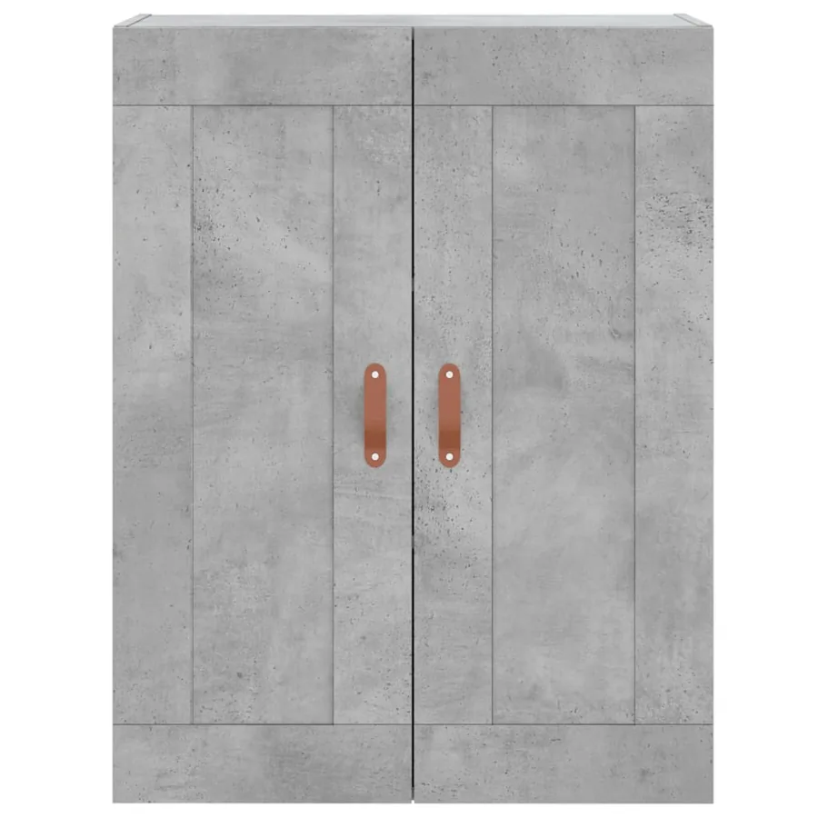 Buffet haut Gris béton 69,5x34x180 cm Bois d'ingénierie - 5