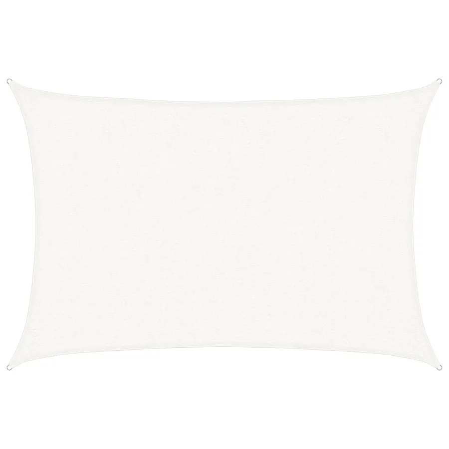 Voile d'ombrage 160 g/m² Blanc 2,5x4 m PEHD - 2