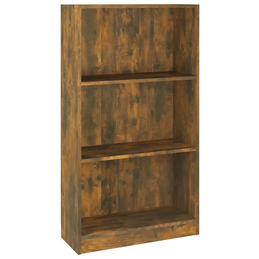 Bibliothèque Chêne fumé 60x24x109 cm Bois d'ingénierie - 2