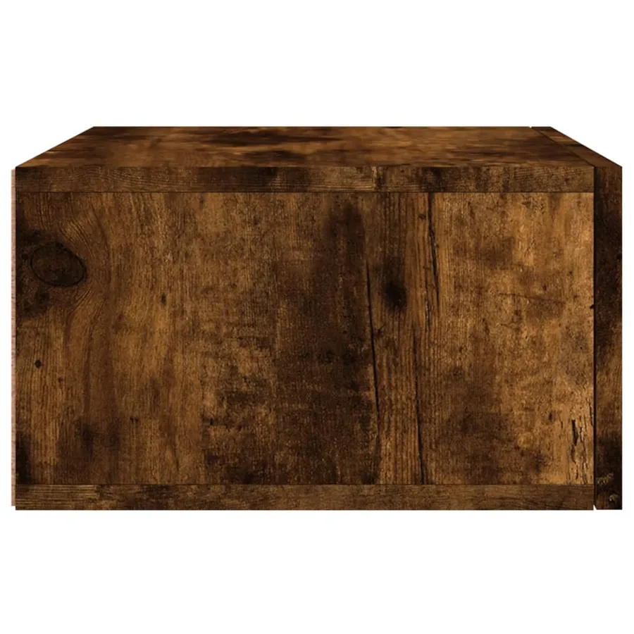 Tables de chevet murales 2 pcs chêne fumé 35x35x20 cm - 7