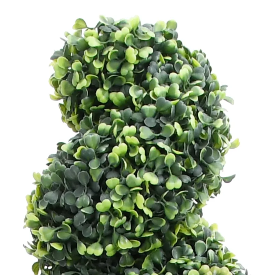 Plante de buis artificiel en spirale avec pot Vert 117 cm - 2