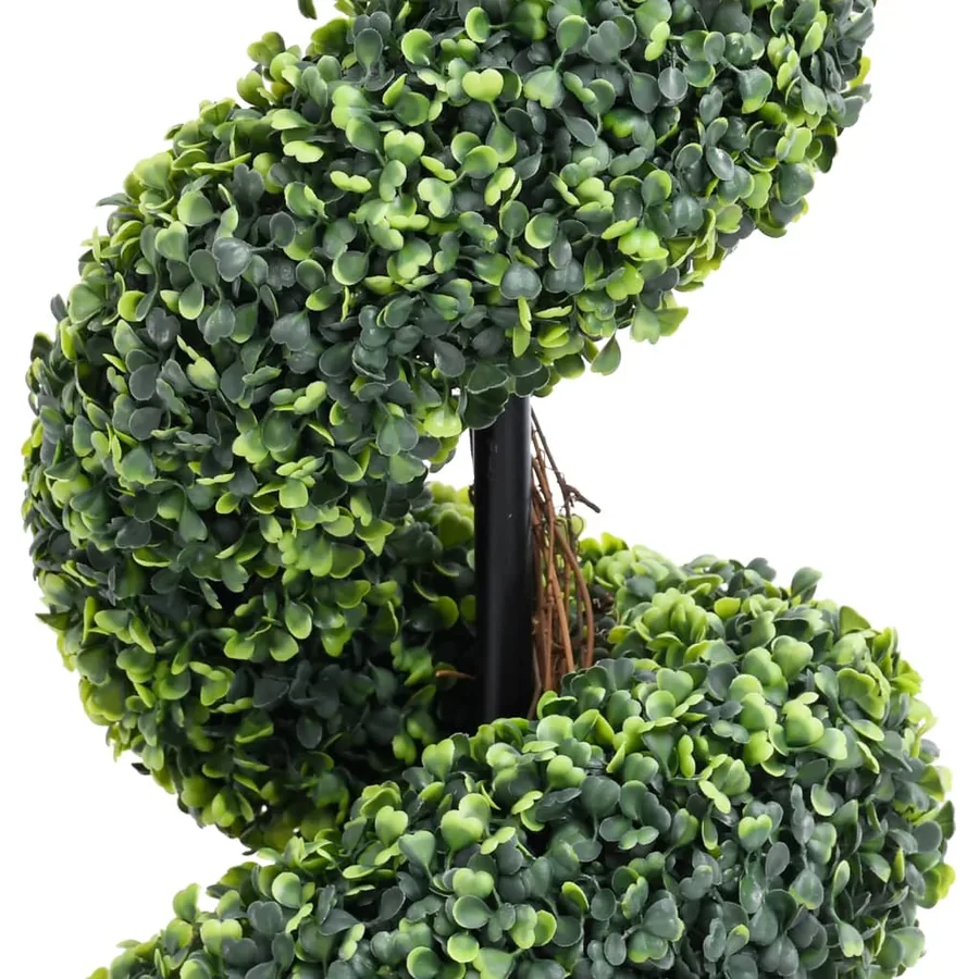 Plante de buis artificiel en spirale avec pot Vert 117 cm - 3