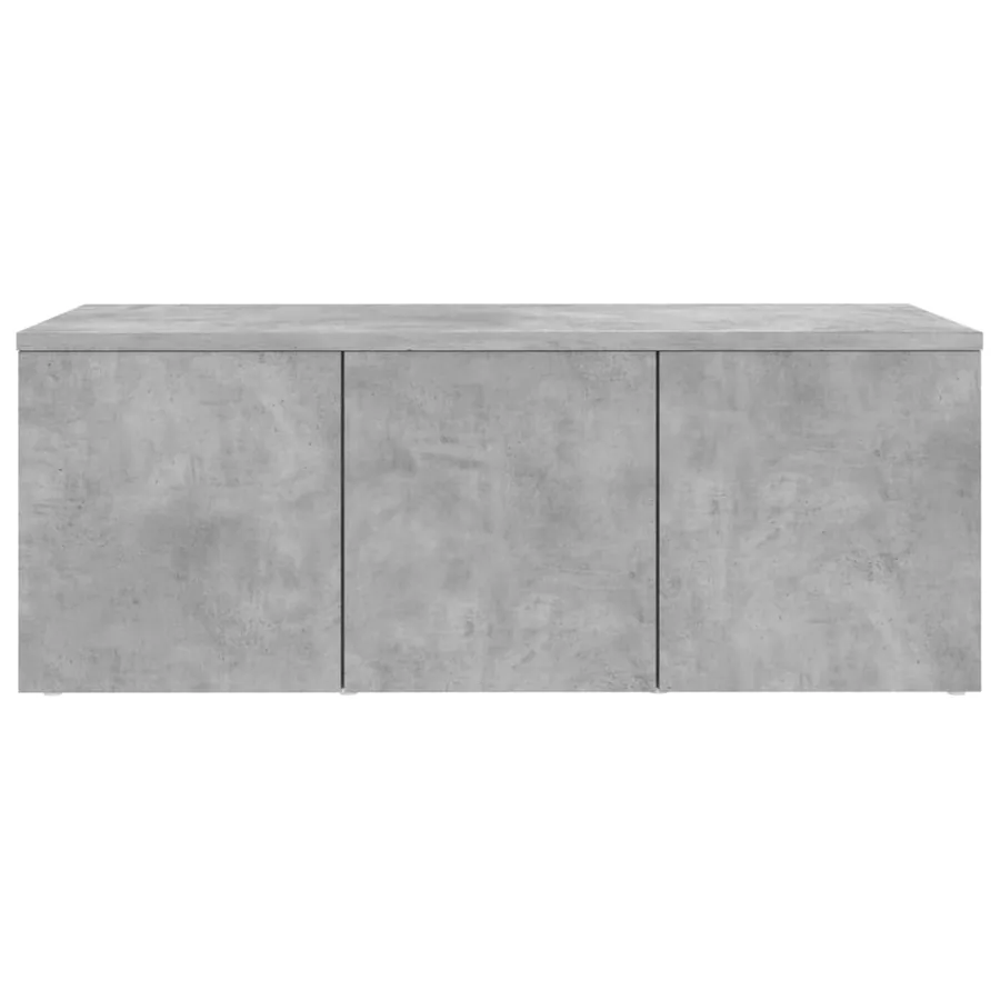 Meuble TV Gris béton 80x34x30 cm Bois d'ingénierie - 4