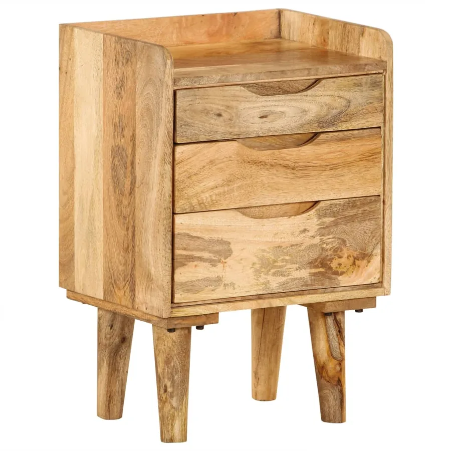 Table de chevet Bois de manguier massif 40 x 30 x 59,5 cm - 13