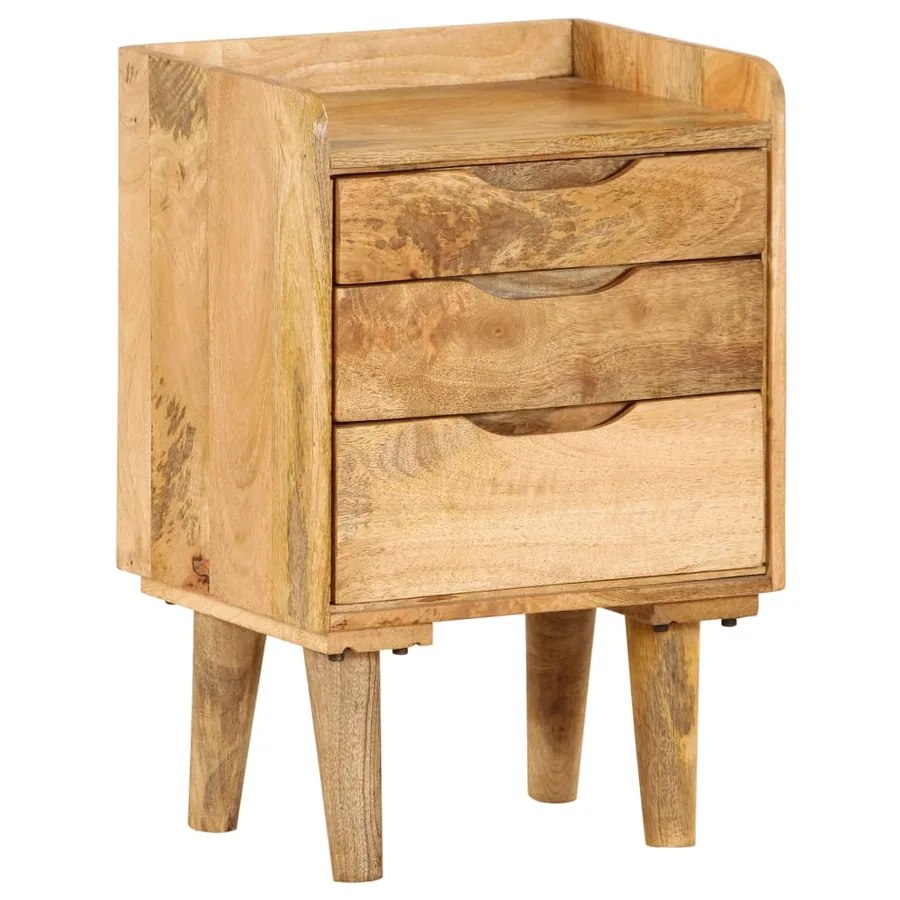 Table de chevet Bois de manguier massif 40 x 30 x 59,5 cm - 16