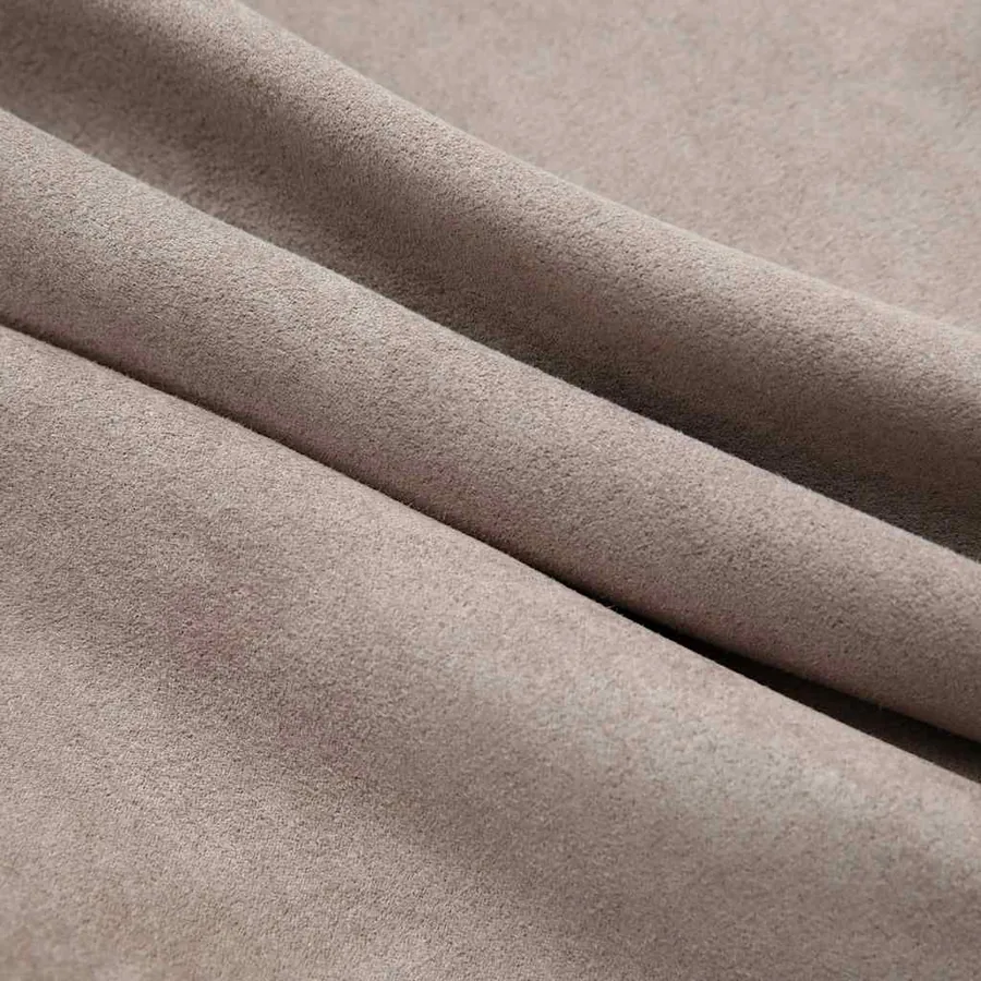 Rideaux occultants avec anneaux en métal 2 pcs Taupe 140x175 cm - 4