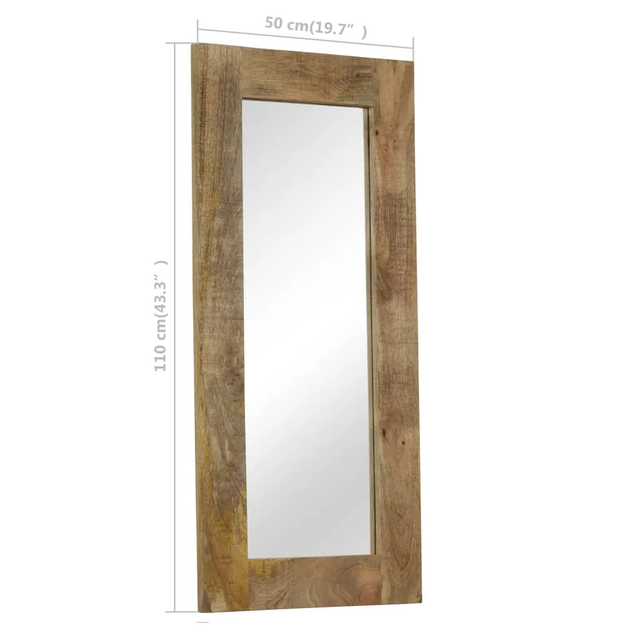 Miroir Bois massif de manguier 50 x 110 cm - 11
