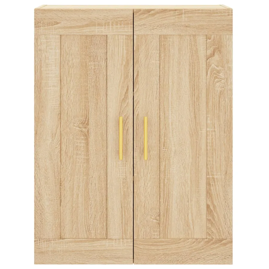 Buffet haut Chêne sonoma 69,5x34x180 cm Bois d'ingénierie - 6