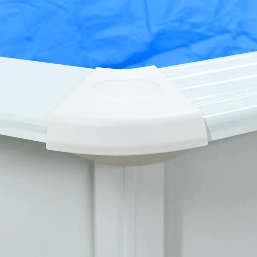 Piscine avec parois en acier 300x120 cm Blanc - 5