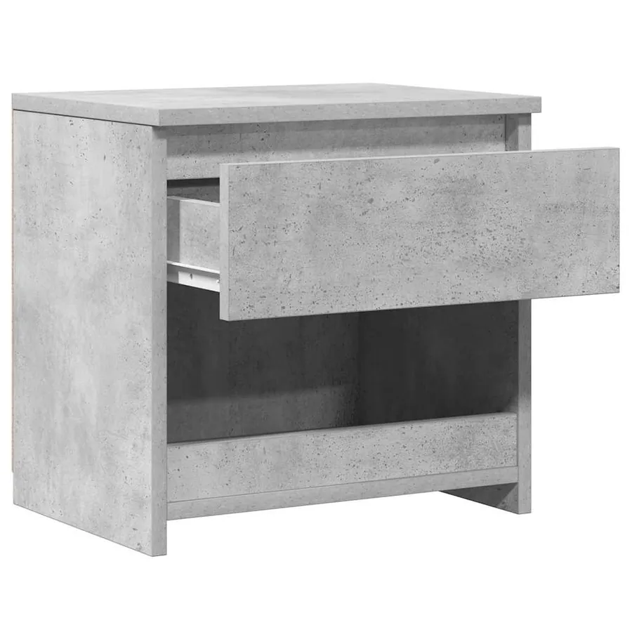 Table de chevet Gris béton 40x30x39 cm Bois d’ingénierie - 8