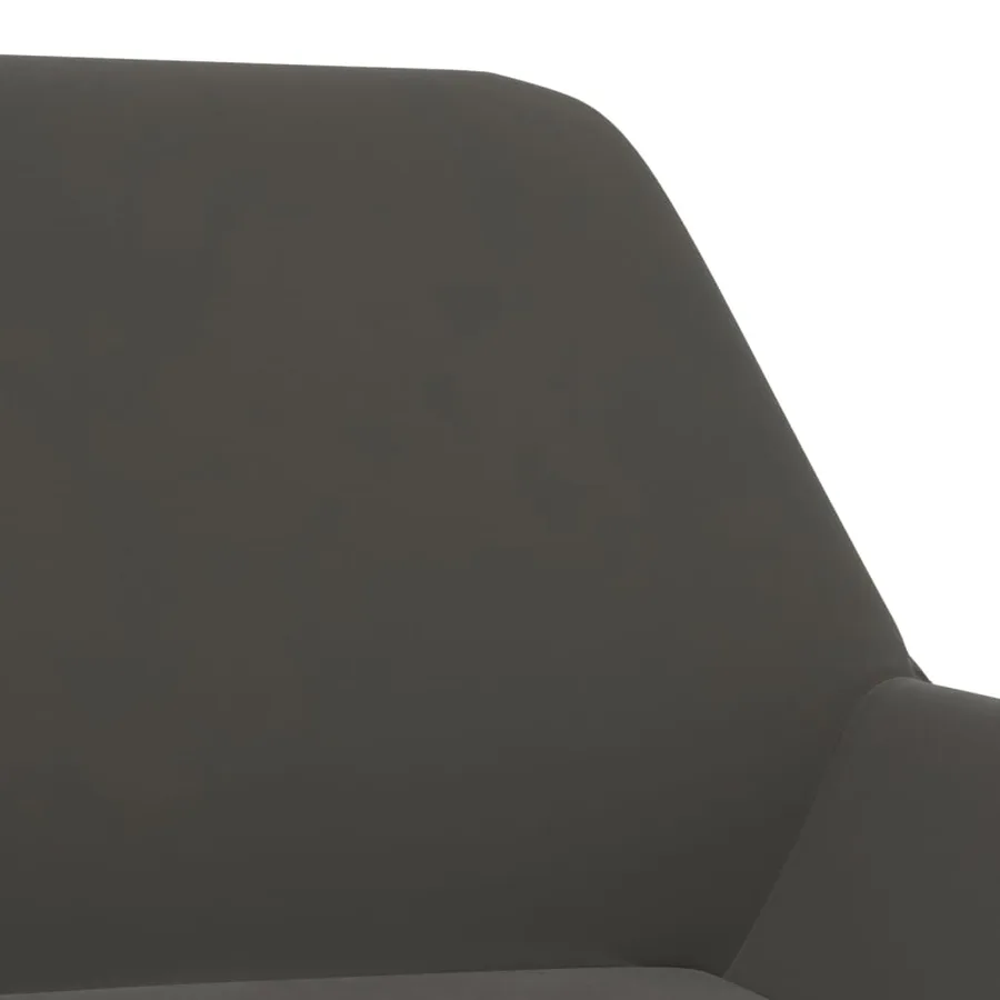 Chaise pivotante de salle à manger Gris foncé Velours - 6