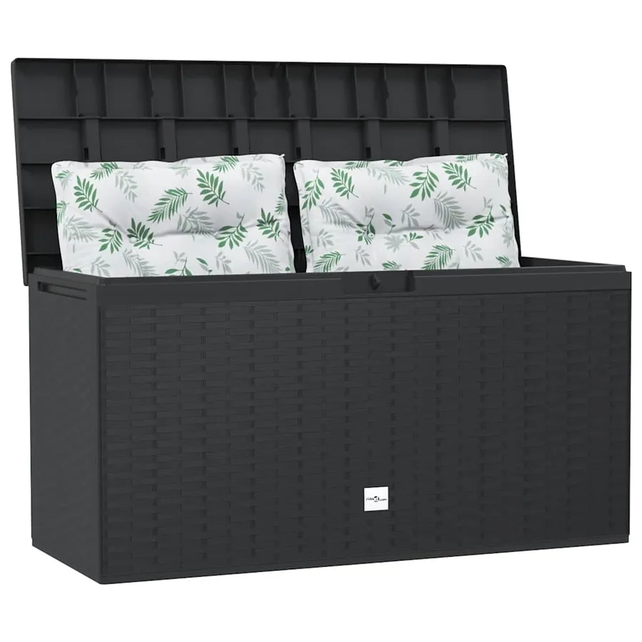 Boîte de rangement de jardin Anthracite 114x47x60 cm - 3