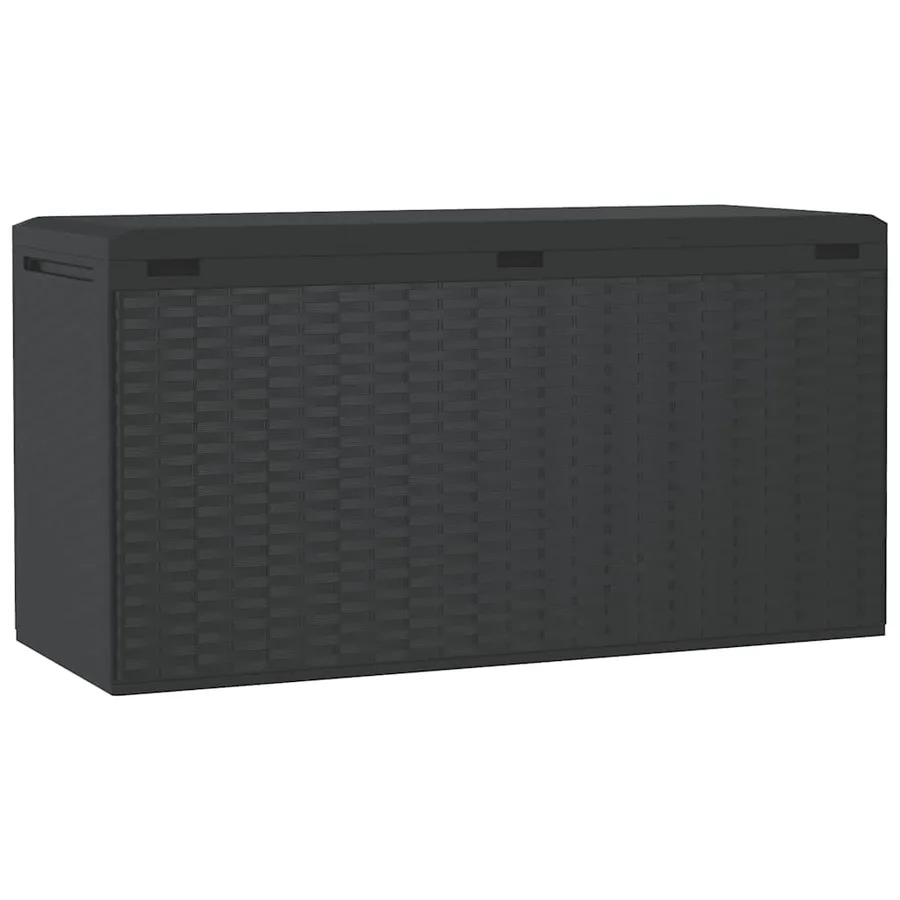 Boîte de rangement de jardin Anthracite 114x47x60 cm - 6