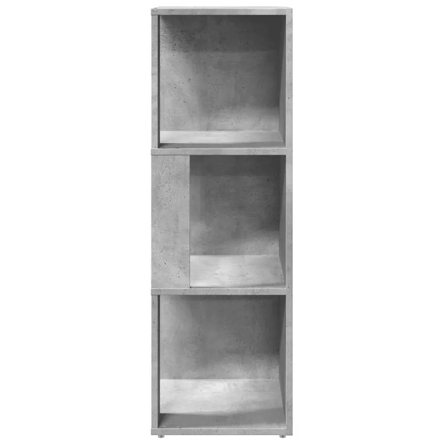 Armoire d'angle Gris béton 33x33x100 cm Bois d'ingénierie - 5