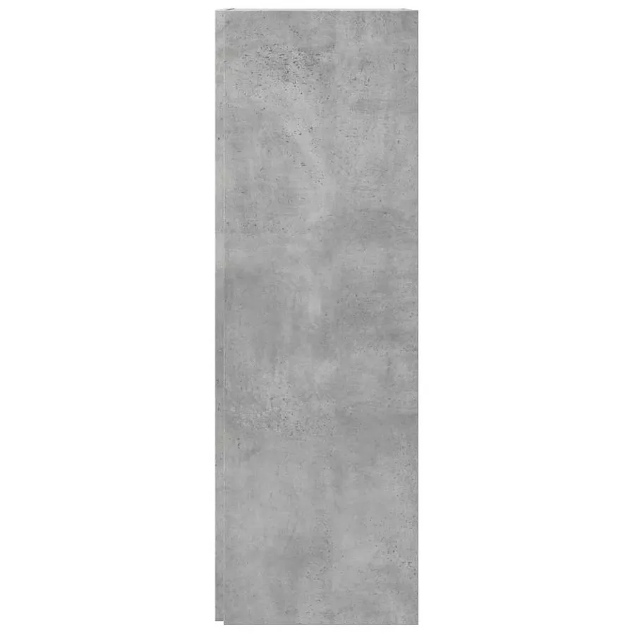 Armoire d'angle Gris béton 33x33x100 cm Bois d'ingénierie - 7
