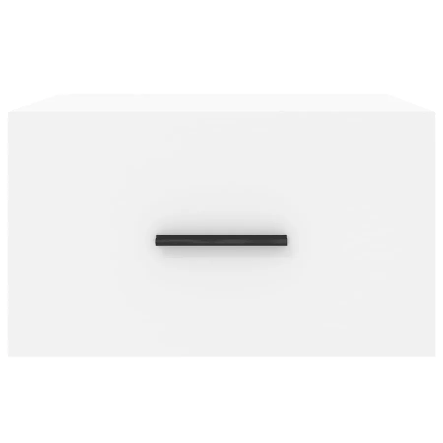 Tables de chevet murales 2 pcs blanc 35x35x20 cm - 6