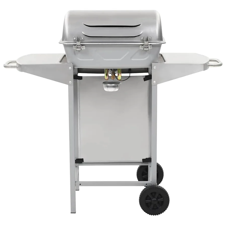Barbecue à gaz avec 2 zones de cuisson Acier Argenté - 4