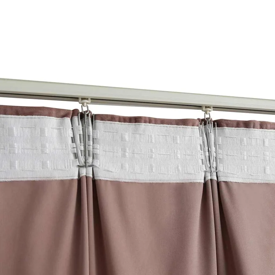 Rideau occultant avec crochets Velours Rose antique 290x245 cm - 4