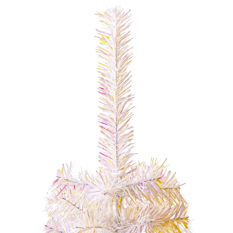 Sapin de Noël artificiel pointes iridescentes Blanc 180 cm PVC - 5
