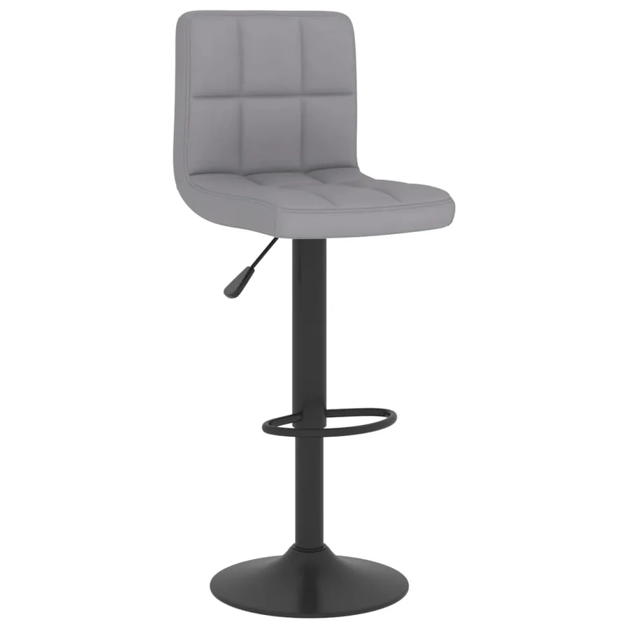 Tabouret de bar Gris clair Tissu - 2
