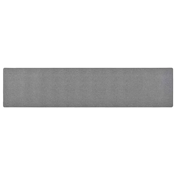 Tapis de couloir Gris foncé 50x250 cm