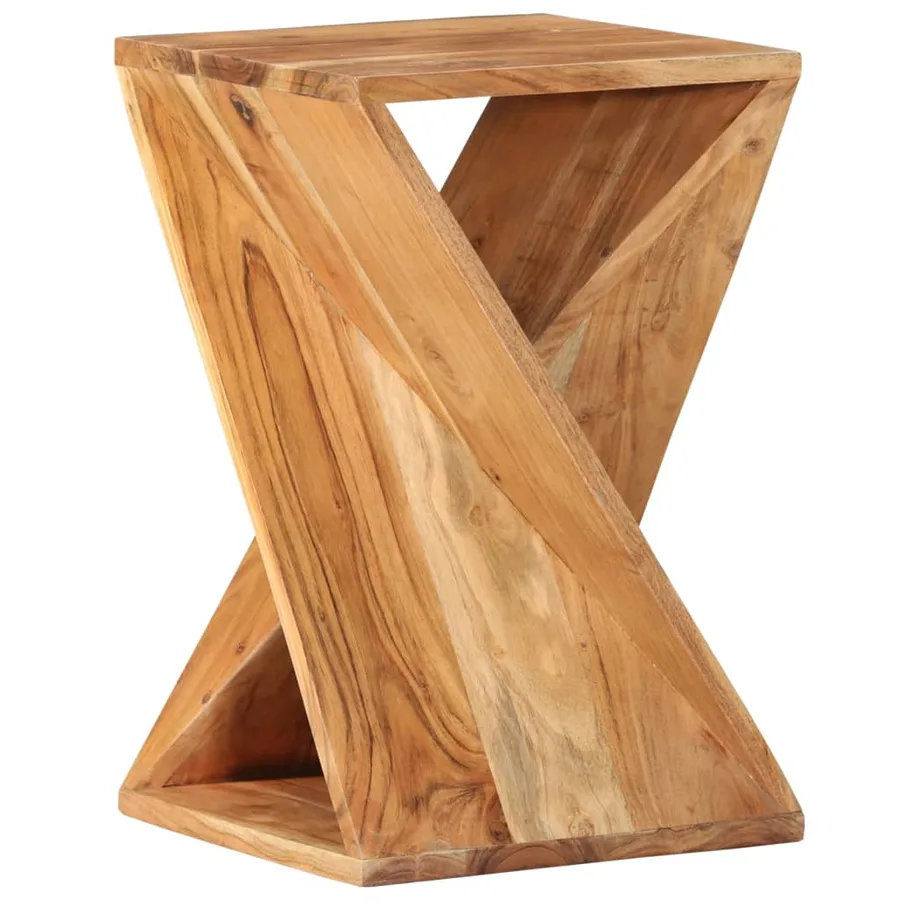 Table d'appoint 35x35x55 cm Bois massif d'acacia - 10