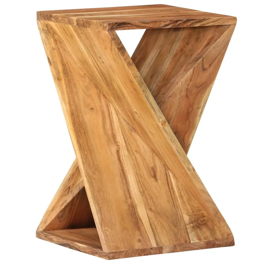 Table d'appoint 35x35x55 cm Bois massif d'acacia - 12
