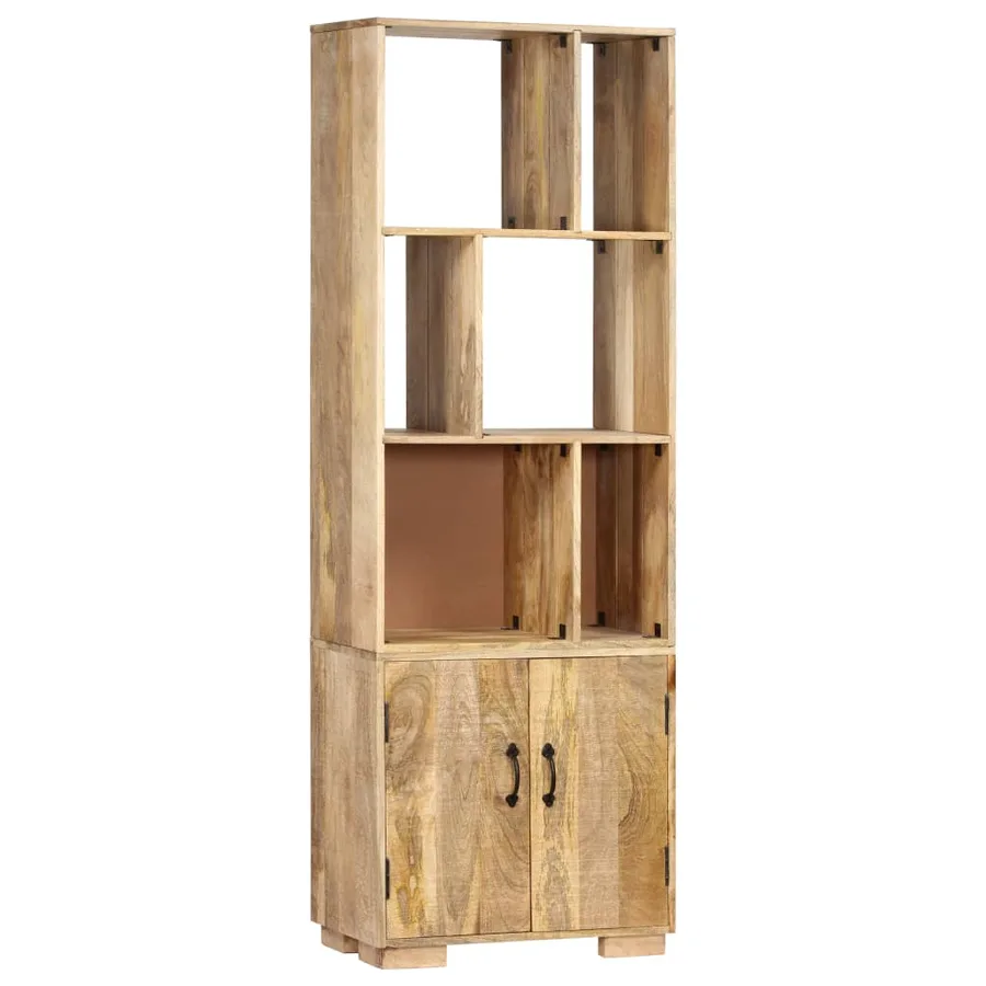 Bibliothèque 60x35x180 cm Bois de manguier solide - 8