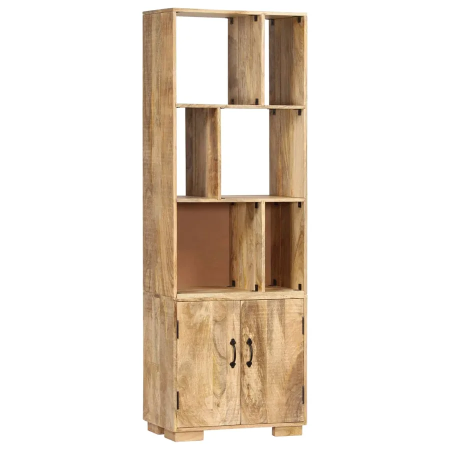 Bibliothèque 60x35x180 cm Bois de manguier solide - 9