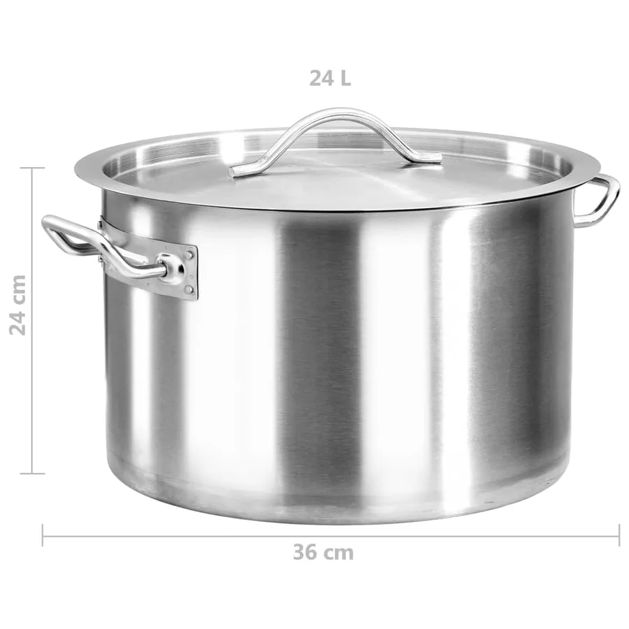 Marmite 24 L 36x24 cm Acier inoxydable - 7