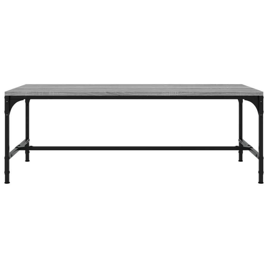 Table basse Sonoma gris 80x50x35 cm Bois d'ingénierie - 4