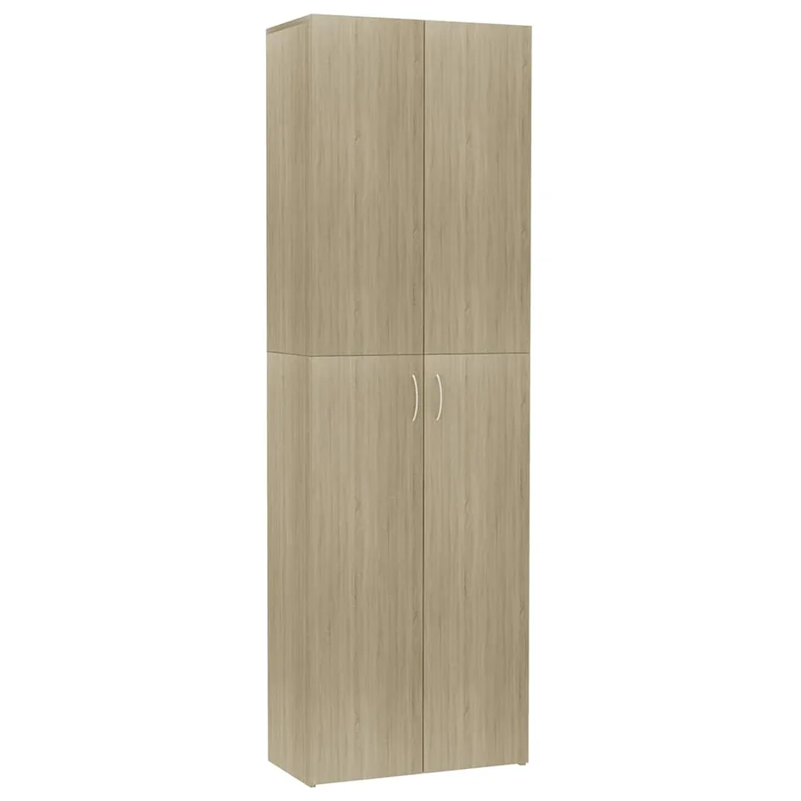 Armoire de bureau Chêne sonoma 60x32x190 cm Bois d'ingénierie - 2