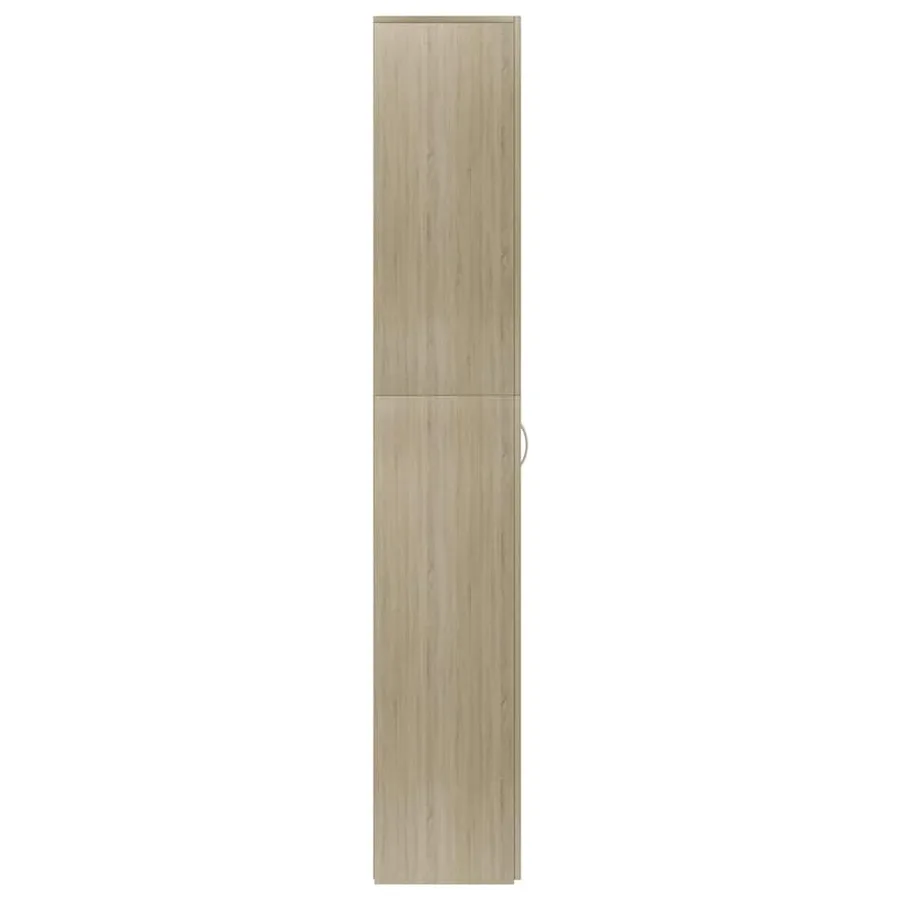 Armoire de bureau Chêne sonoma 60x32x190 cm Bois d'ingénierie - 6
