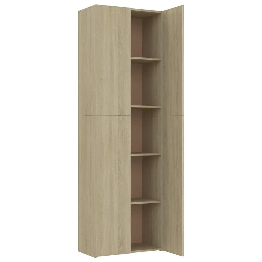 Armoire de bureau Chêne sonoma 60x32x190 cm Bois d'ingénierie - 7