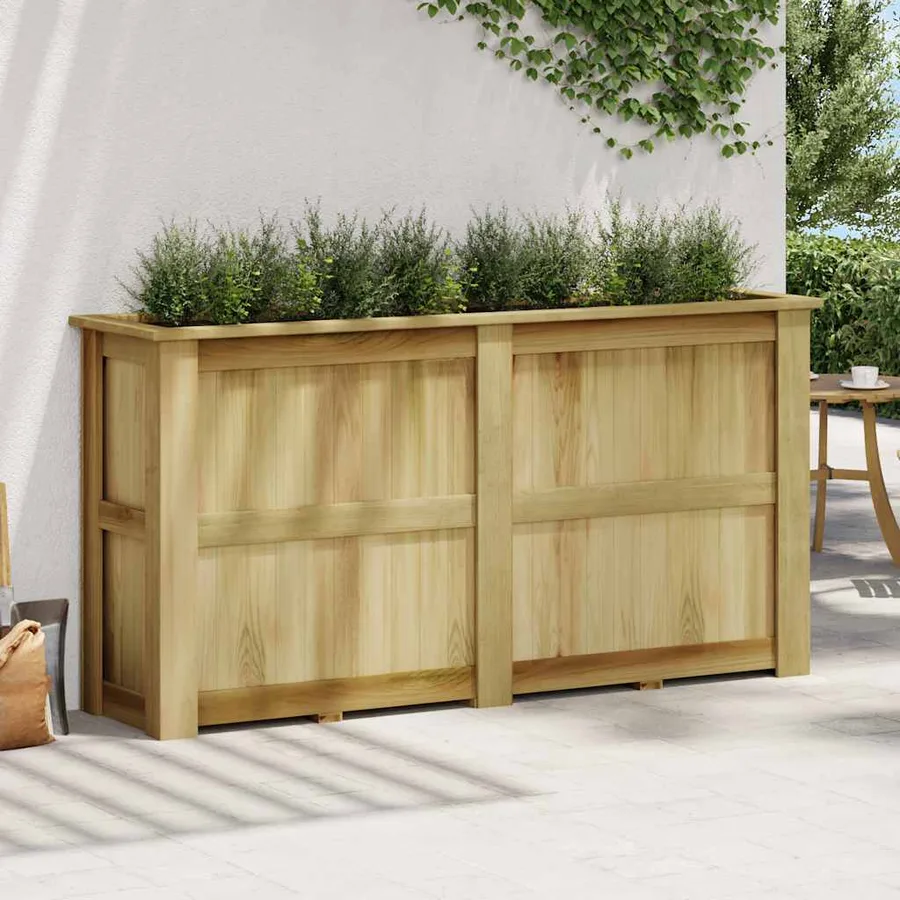 Jardinière surélevée 196x50x100 cm Bois de pin imprégné - 2