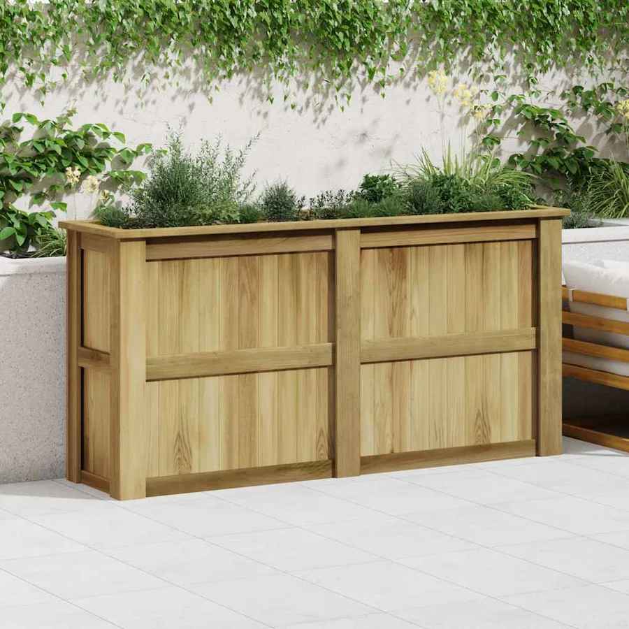 Jardinière surélevée 196x50x100 cm Bois de pin imprégné - 3