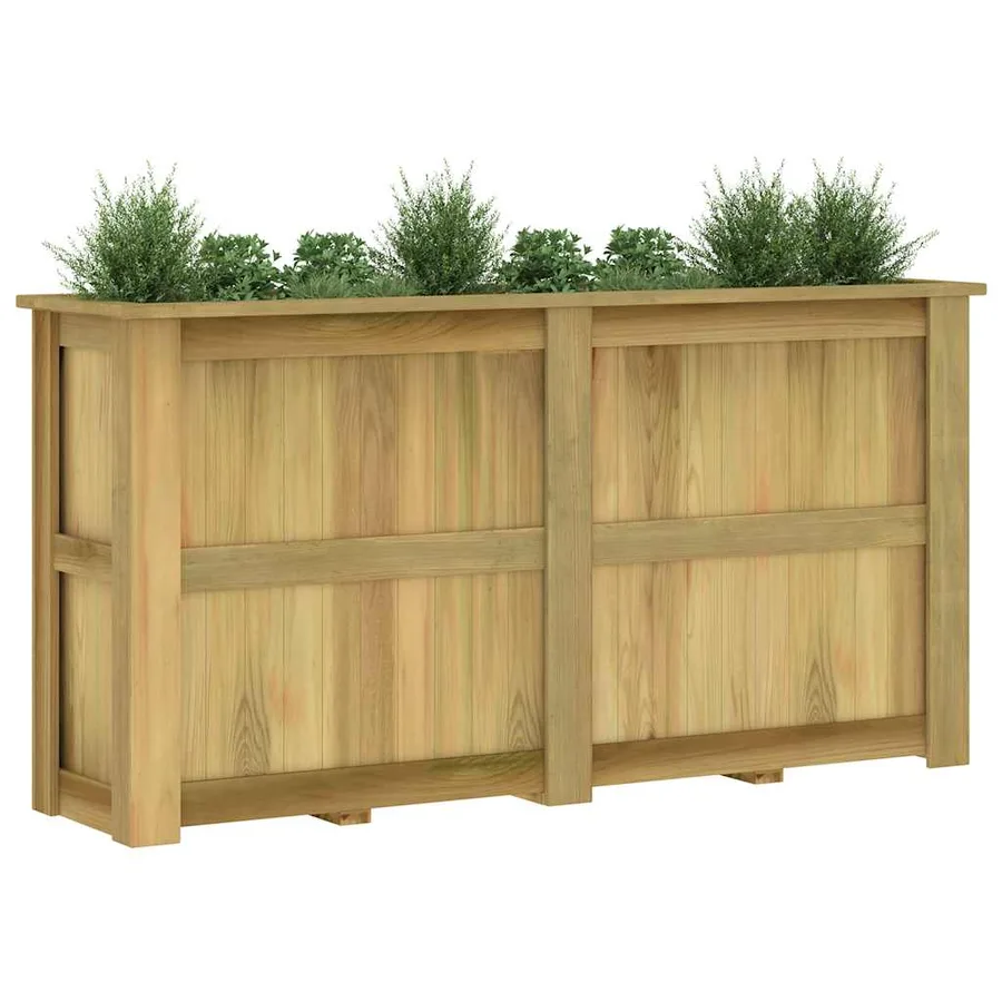 Jardinière surélevée 196x50x100 cm Bois de pin imprégné - 4